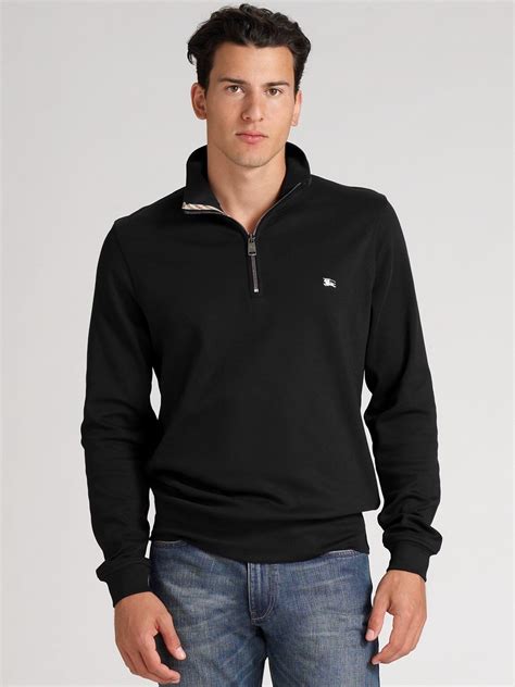 burberry mens sweater macy'|burberry men's half zip pullover.